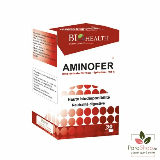 BIOHEALTH AMINOFER 30 Gélules