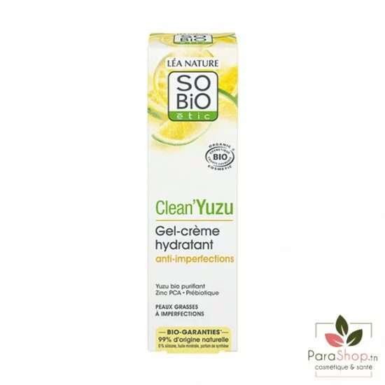 So Bio Clean Yuzu Gel Creme Hydratant Anti Imperfections Ml