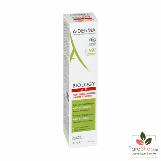 ADERMA BIOLOGY AR Soin Dermatologique Anti Rougeurs 40ML