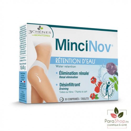 3 CHENES MINCINOV Retention d’eau 30 Comprimes