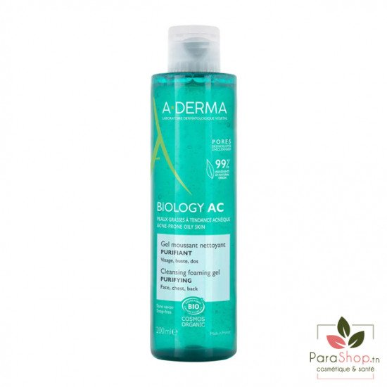 ADERMA BIOLOGY AC Gel Moussant Nettoyant Purifiant 200ML