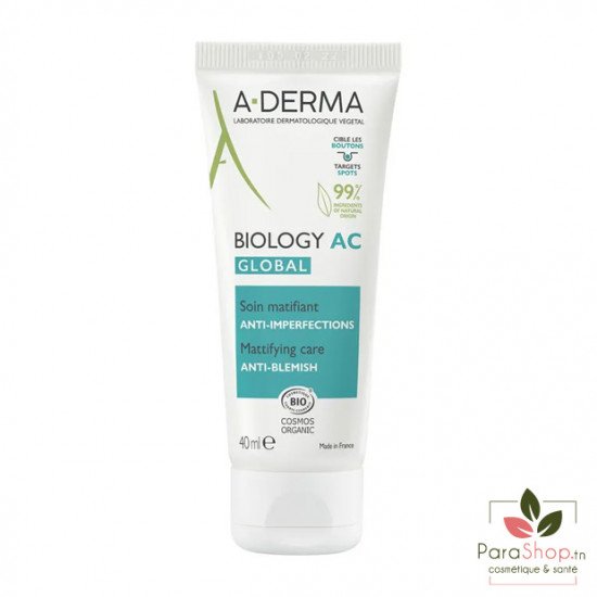 ADERMA BIOLOGY AC GLOBAL Soin matifiant AntiImperfections 40ML