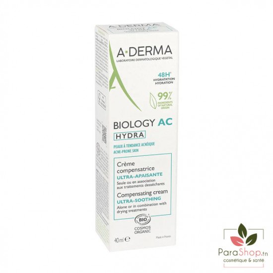 ADERMA BIOLOGY AC HYDRA Creme Compensatrice Ultra Apaisante 40ML