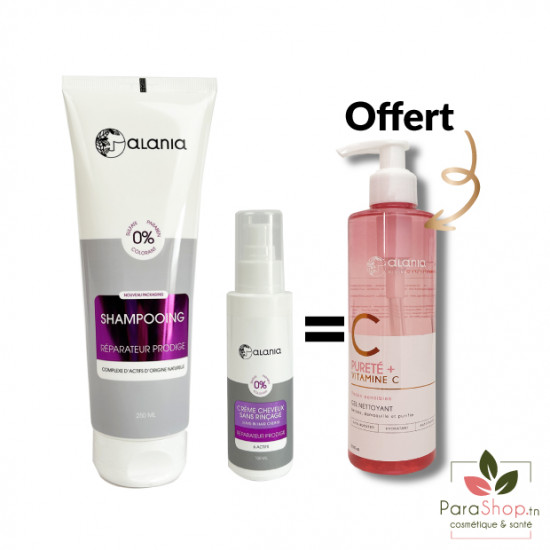 ALANIA PACK Shampooing + Creme Cheveux Sans Rinçage + Gel OFFERT