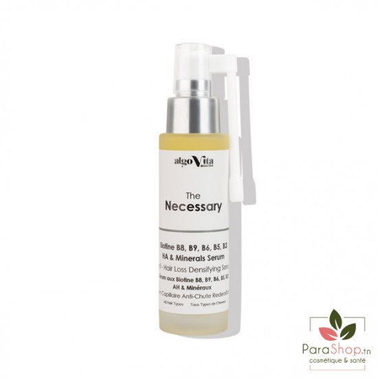 algoVita The Necessary Serum au Biotines B8, B9, B6, B5, B3 AH et Mineraux 50ML