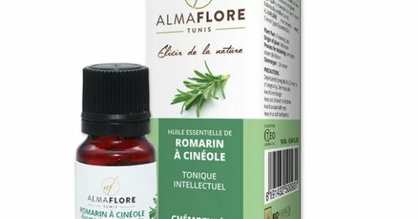 ROMARIN A CINEOLE PLANTE FLEURIE MAROC 10ML HUILE ESSENTIELLE BIO -  Pharmacie PAVY - Aix les bains
