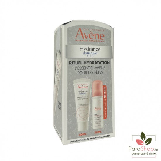 AVENE RITUEL HYDRATATION HYDRANCE LÉGÈRE + MOUSSE NETTOYANTE 50ML OFFERTE