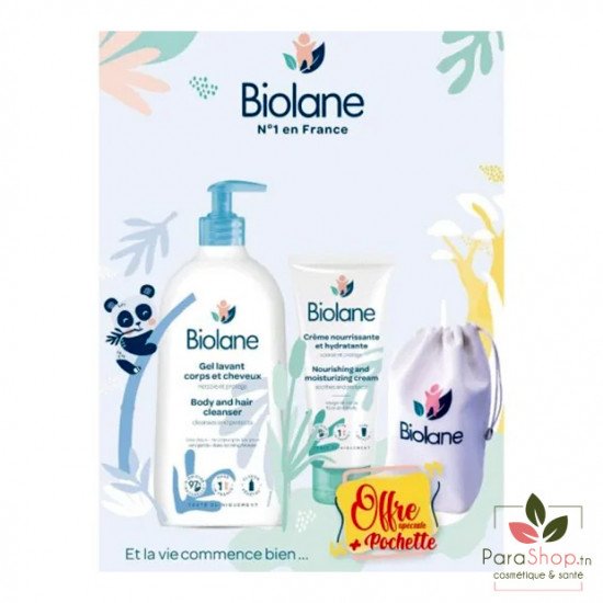 BIOLANE BOURSE GEL LAVANT + CREME HDRATANTE