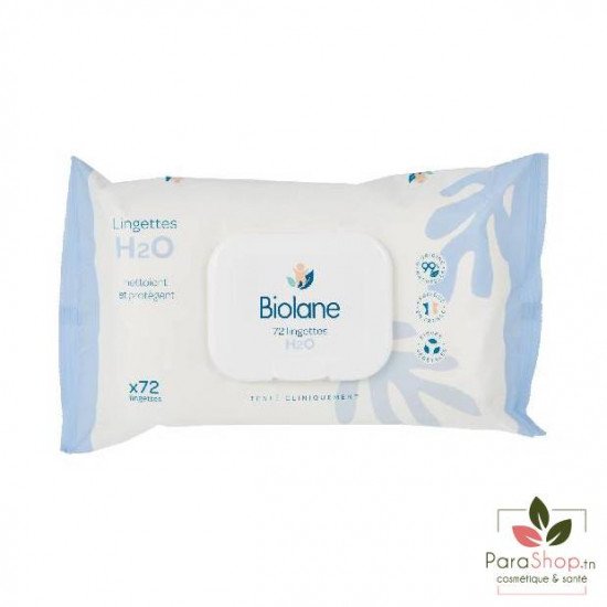 BIOLANE Lingettes H2O 72pcs