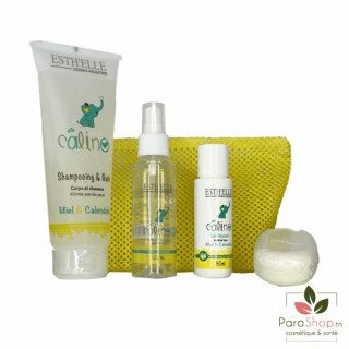 trousseaux et cadeaux bébé, ESTHELLE CALINO COFFRET BEBE