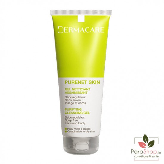 DERMACARE PURENET SKIN GEL NETTOYANT 200ML