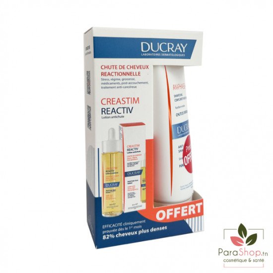 DUCRAY DUO CREASTIM LOTION + ANAPHASE+ SHAMPOOING ANTI CHUTE 100ML