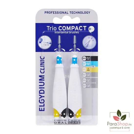 ELGYDIUM CLINIC TRIO COMPACT INTERDENTAL BRUSHES 012