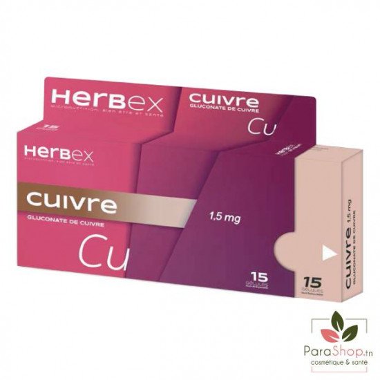 HERBEX Cuivre 15 GELULES 