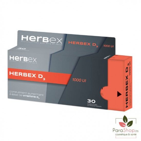 HERBEX D3 1000UI 30 GELULES 