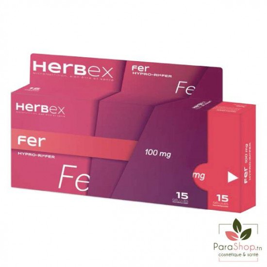 HERBEX FER 100MG 15 GELULES