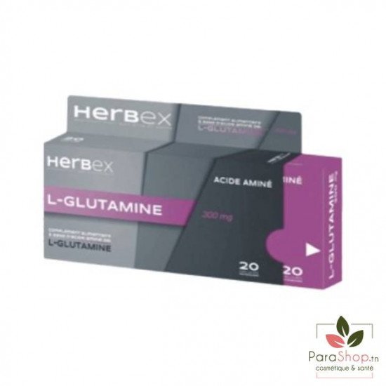 HERBEX L-GLUTAMINE 300MG 20 GELULES 