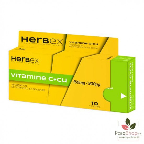 HERBEX Vitamine C+Cu 10 GELULES