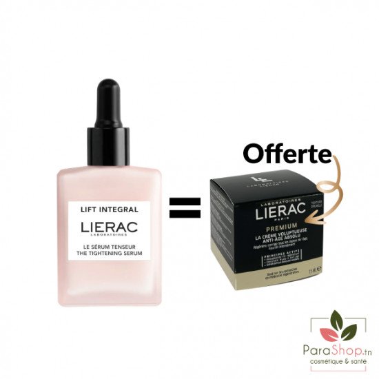 LIERAC PACK LIFT INTEGRAL LE SERUM + PREMIUM LA CREME VOLUPTUEUSE OFFERTE