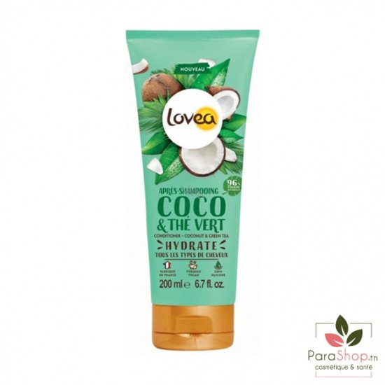 LOVEA APRES SHAMPOOING COCO & THE VERT CHEVEUX NORMAUX 200ML