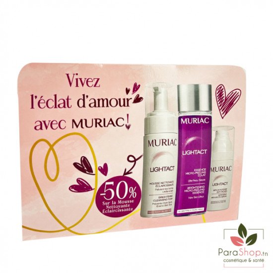 MURIAC TROUSSE LIGHTACT SÉRUM ANTI-TACHES + ESSENCE MICRO PEELING + MOUSSE (50% 0FFERTE)