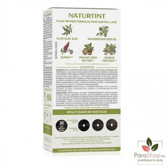 NATURTINT COLORATION PERMANENTE - 3N CHATAIN FONCE