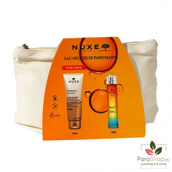 NUXE SUN TROUSSE EAU DELICIEUSE +PRODIGIEUX LAIT PARFUME OFFERT