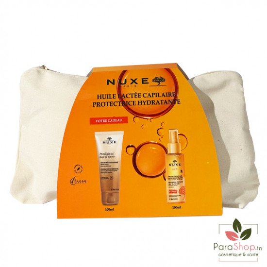 NUXE SUN TROUSSE HUILE LACTEE + HUILE DE DOUCHE 100ML OFFERT