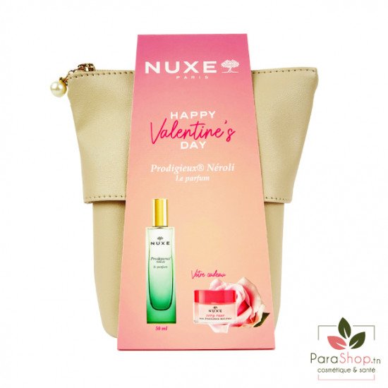 NUXE TROUSSE PARFUM PRODIGIEUX NEROLI 50ML + VERY ROSE BAUME LEVRES OFFERT