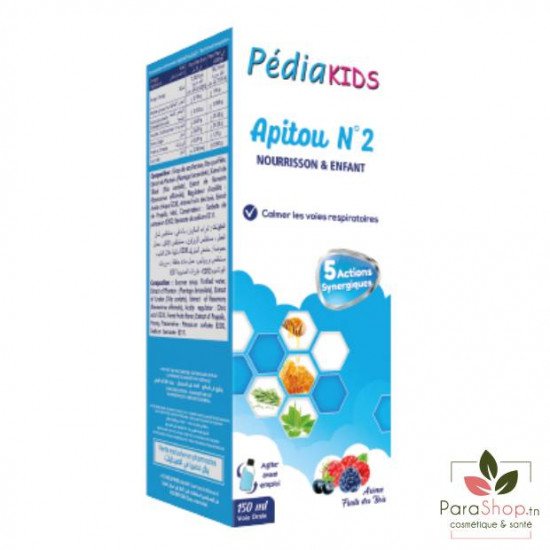 PEDIAKIDS APITOU N°2 TOUX SECHE 150ML	