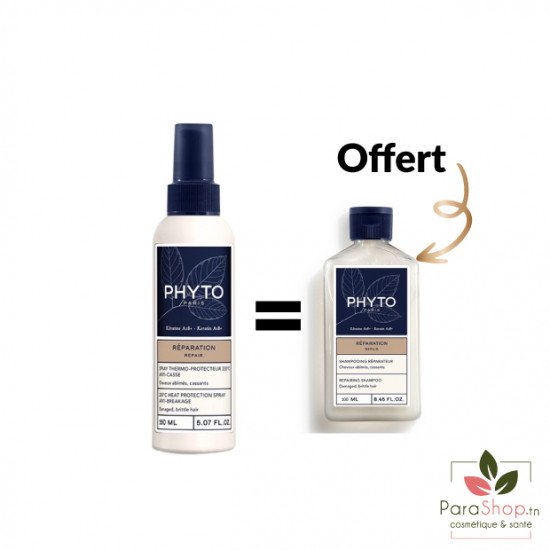 PHYTO PACK REPARATION SPRAY + SHAMPOOING REPARATEUR 100ML OFFERT