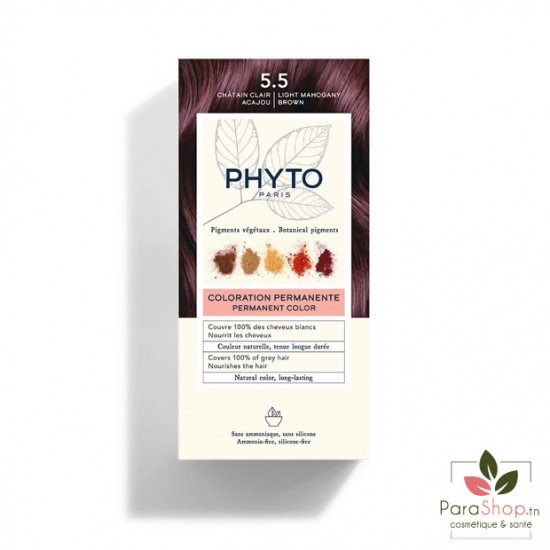 PHYTOCOLOR - COULEUR SOIN 5.5 CHATAIN CLAIR ACAJOU