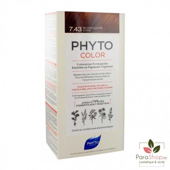 PHYTOCOLOR - COULEUR SOIN 7.43 BLOND CUIVRE