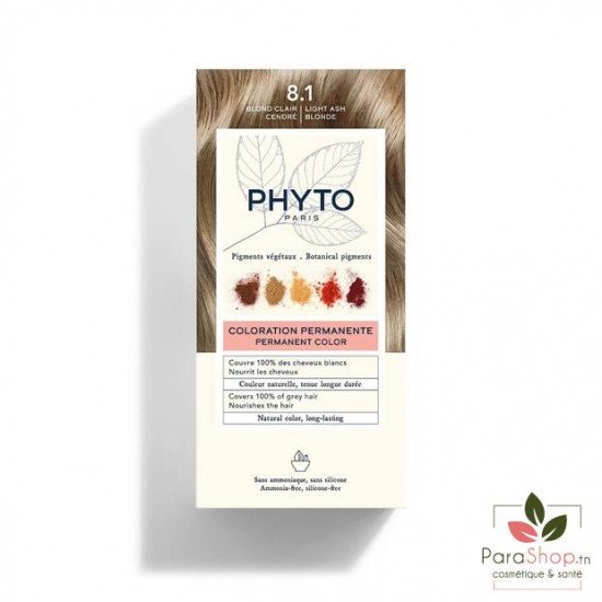 PHYTOCOLOR - COULEUR SOIN 8.1 BLOND CLAIR CENDRÉ