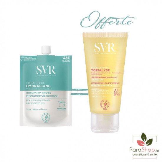 SVR HYDRALIANE PACK CREME RICHE + TOPIALYSE HUILE LAVANTE 55ML OFFERTE