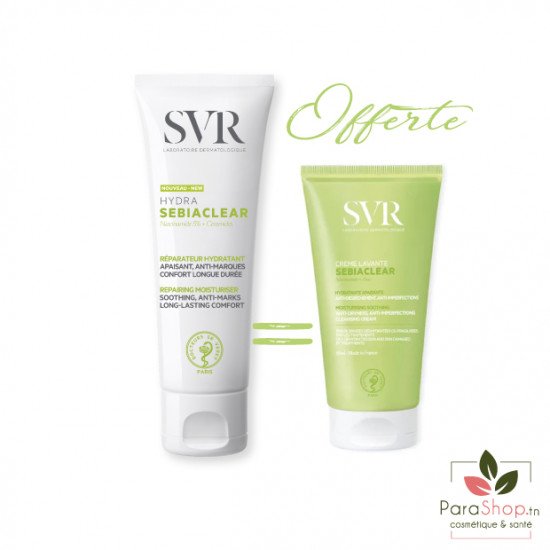 SVR SEBIACLEAR HYDRA + SEBIACLEAR CREME LAVANTE 55ML OFFERTE