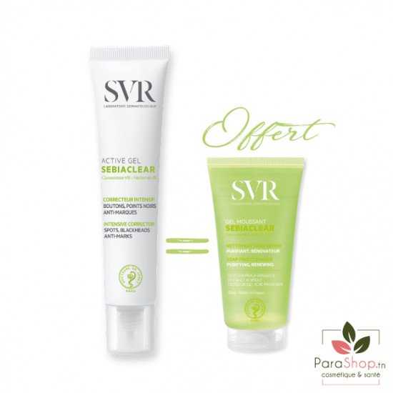 SVR SEBIACLEAR PACK Active Gel + SEBIACLEAR GEL 55ML OFFERT