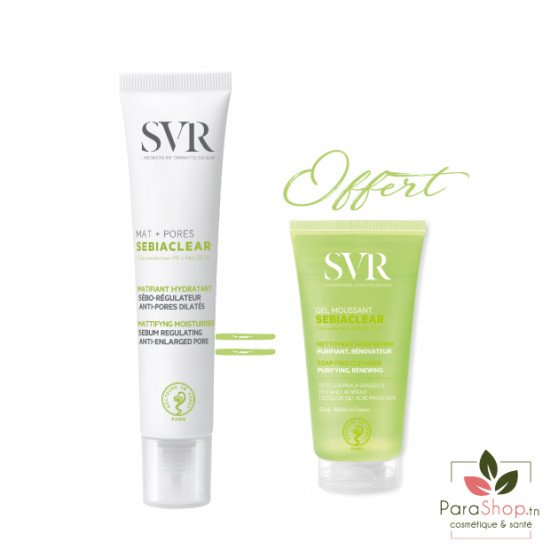 SVR SEBIACLEAR PACK MAT + PORES + SEBIACLEAR GEL 55ML OFFERT