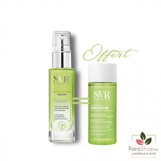 SVR SEBIACLEAR PACK SERUM + MICRO PEEL 30ML OFFERT