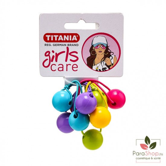 TITANIA 5 Elastiques Balle pour Tresse - 7982 GIRL