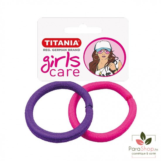 TITANIA 6 Elastiques 5CMX6MM Rose Violet - 7997 GIRL