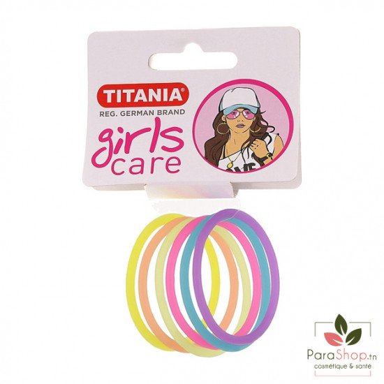 TITANIA 6 Elastiques Silicone 4.5CMX2MM - 7830 GIRL