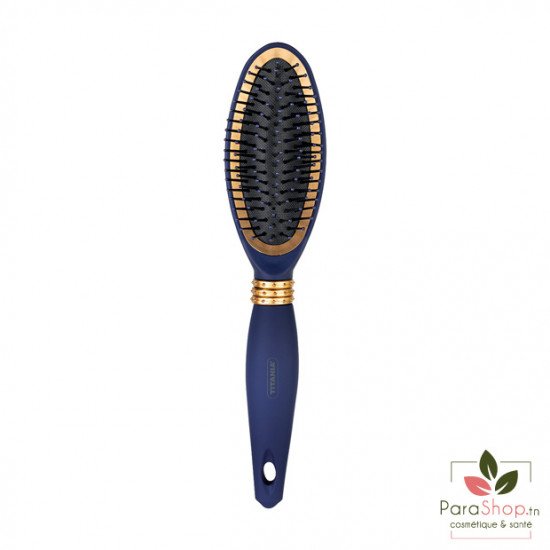 TITANIA Brosse Bleue et Doree 7 RANGEES 26,5CM - 1320