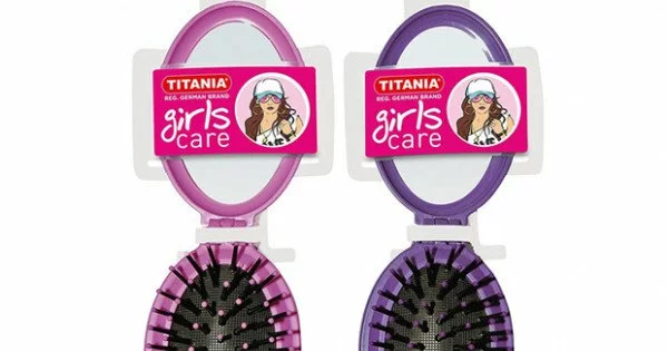 Titania Brosse Pliable Miroir Cm Girl