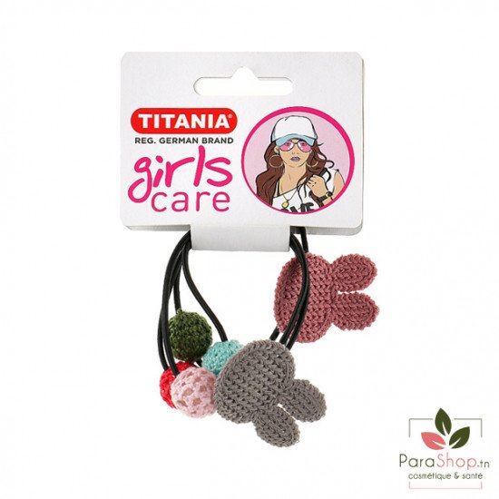 TITANIA Elastiques Lapin 2 Pcs - 8161 GIRL