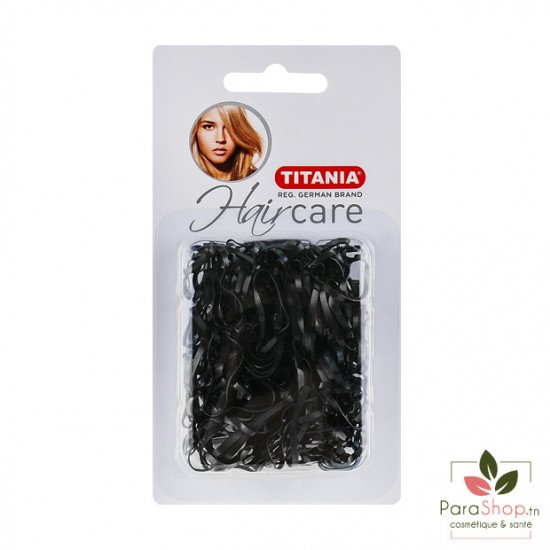 TITANIA Elastiques Noirs 150 Pcs - 8066 B 