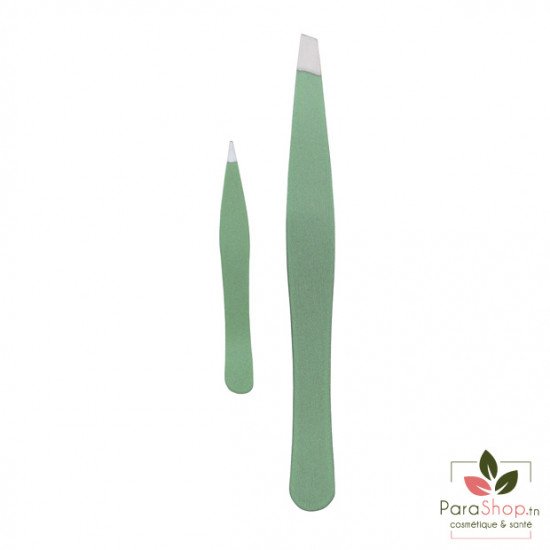 TITANIA Set Pinces a Epiler Green - 1072/GR B