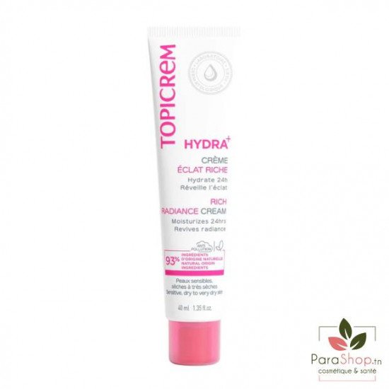 TOPICREM HYDRA+ CREME ECLAT RICHE 40ML