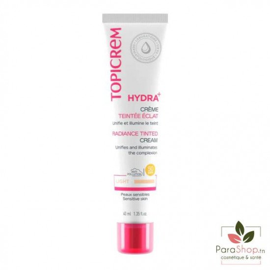 TOPICREM HYDRA+ CREME TEINTEE ECLAT SPF50 - LIGHT