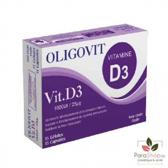 VITAL OLIGOVIT VITAMINE D3 15 Gelules